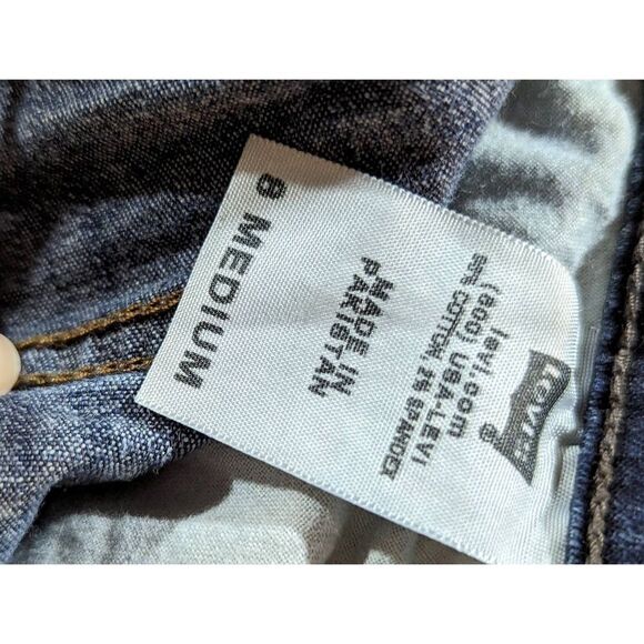 Levi's Women's Blue Perfectly Slimming 512 High Rise Bootcut Jeans Size 8M - Picture 4 of 6